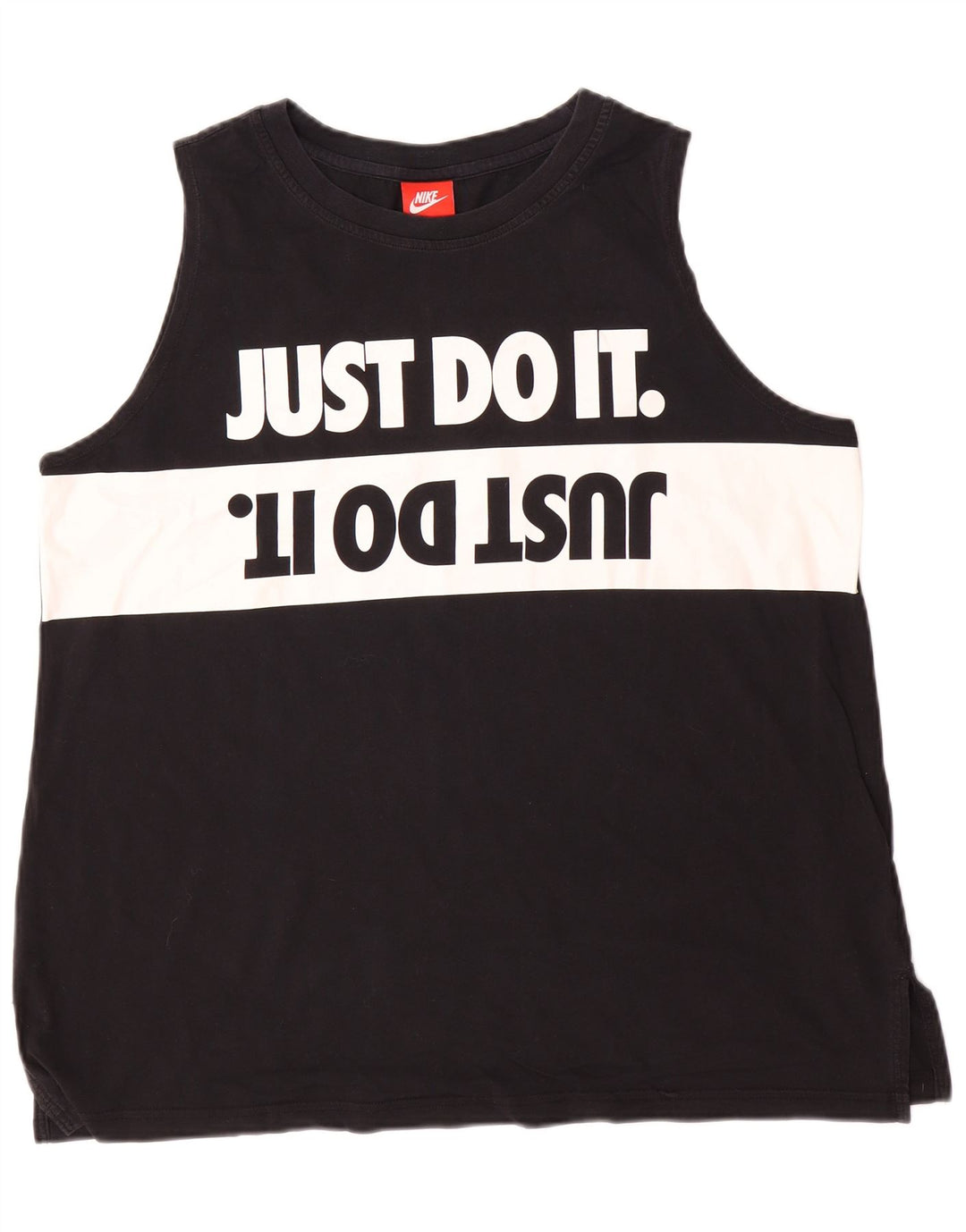 Nike Herre grafisk vest Top XL Sort Colourblock Bomuld