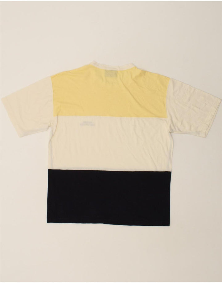 NAVIGARE Mens T-Shirt Top Medium Multicoloured Colourblock Cotton Vintage Navigare and Second-Hand Navigare from Messina Hembry 