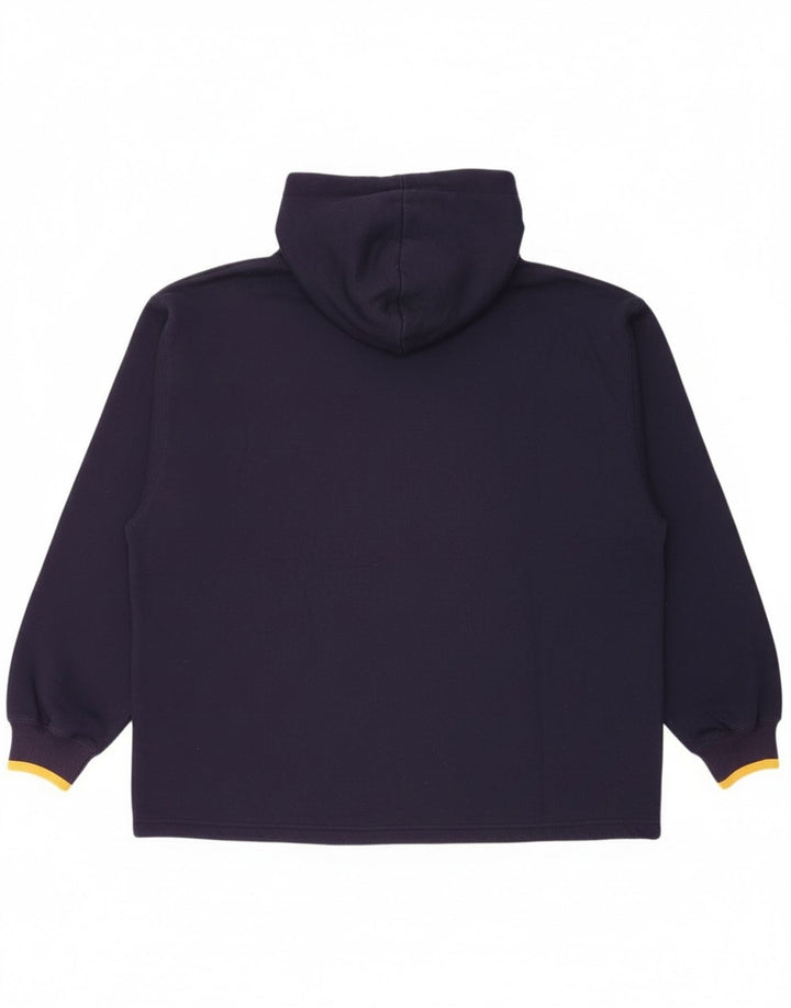 Gap Herre grafisk hættetrøje Jumper Stor marineblå polyester