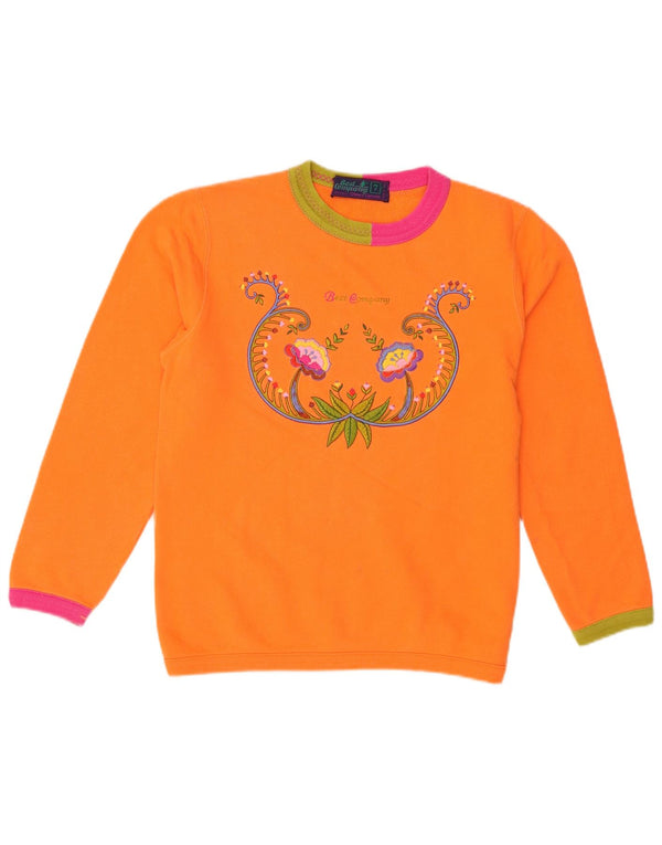 Best Company Girls By Olmes Carretti Sweatshirt Jumper 6-7 år Orange