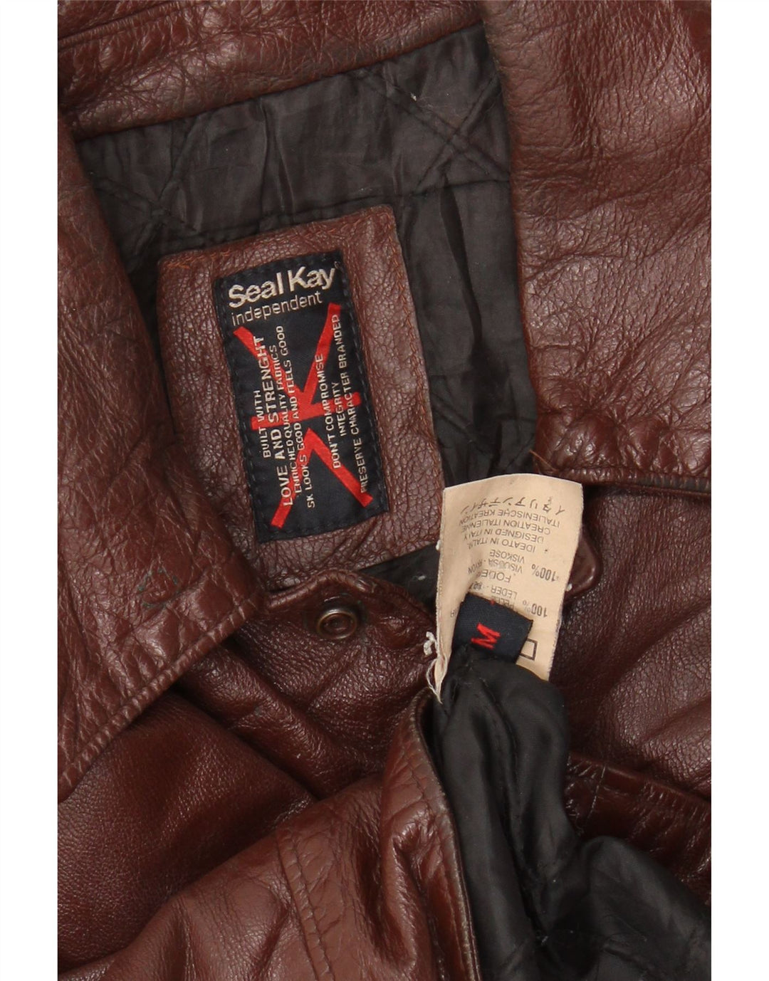 Seal Kay Herre Læderjakke UK 38 Medium Brun Læder