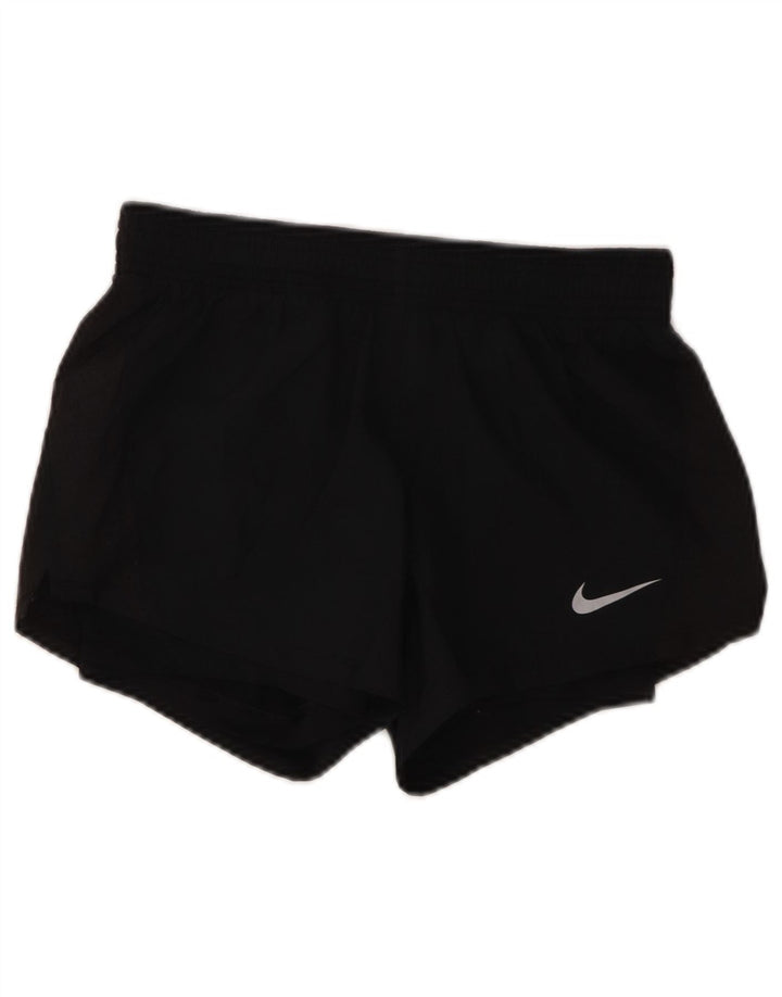 Nike Dame Dri Fit sportsshorts UK 4 XS sort polyester
