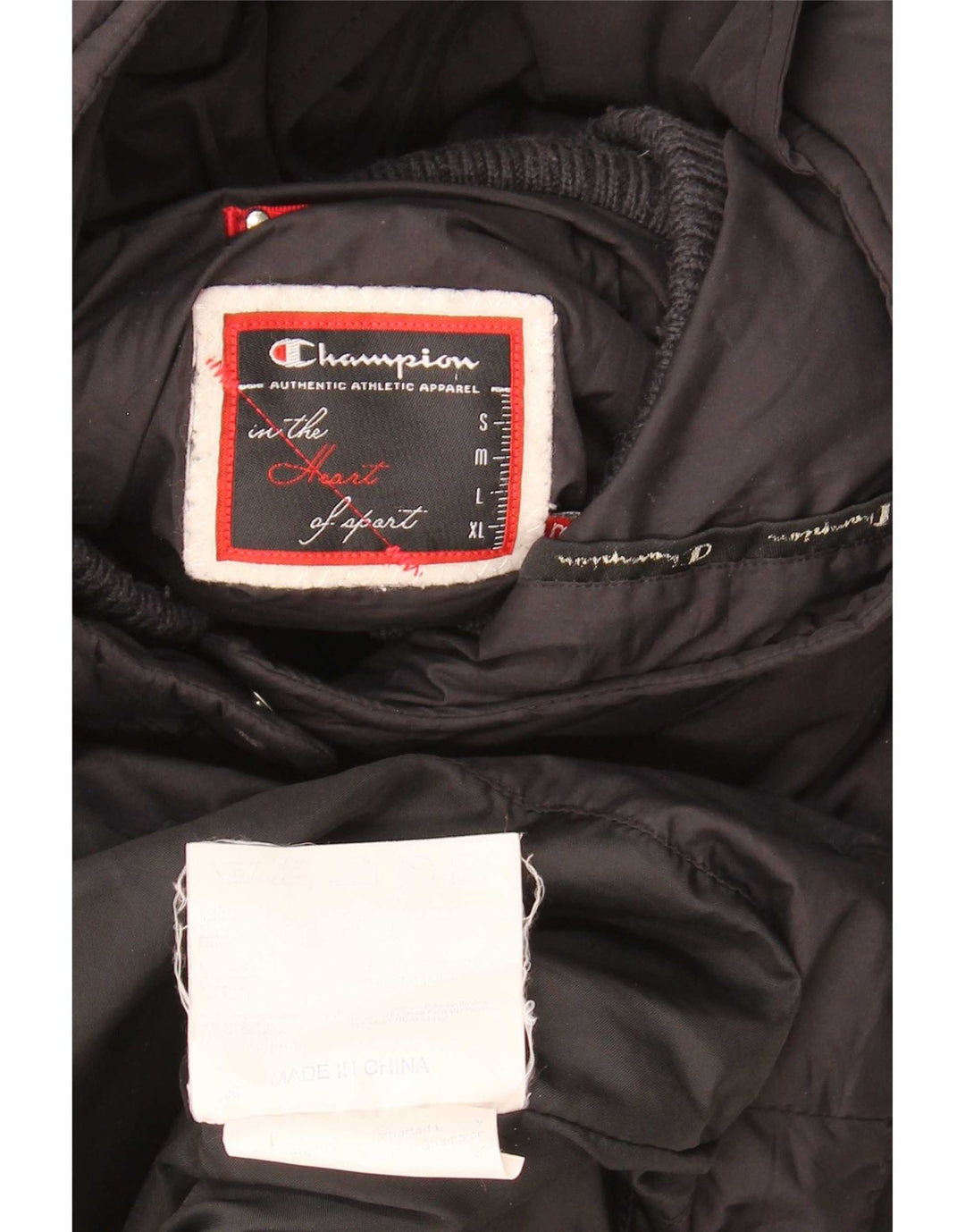 Champion Dame Hooded Polstret Frakke UK 14 Medium Black Polyester