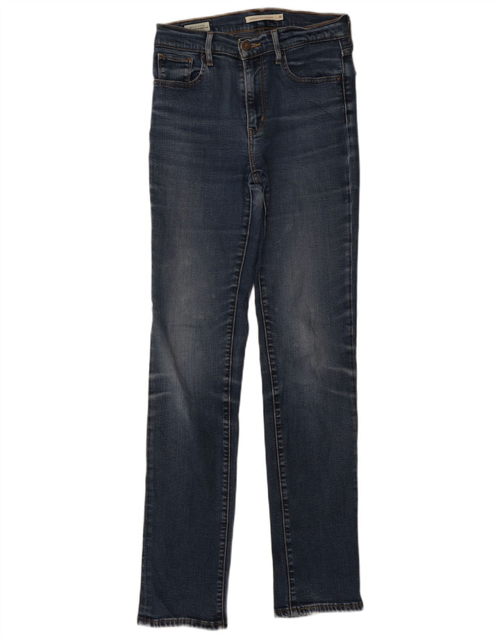 Levi's Dame 724 Højtaljede lige jeans W26 L32 Blå Lyocell