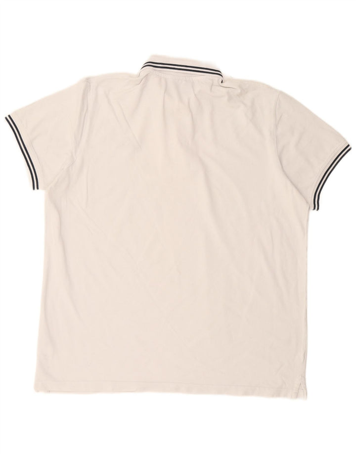 KAPPA Mens Polo Shirt 2XL White Cotton