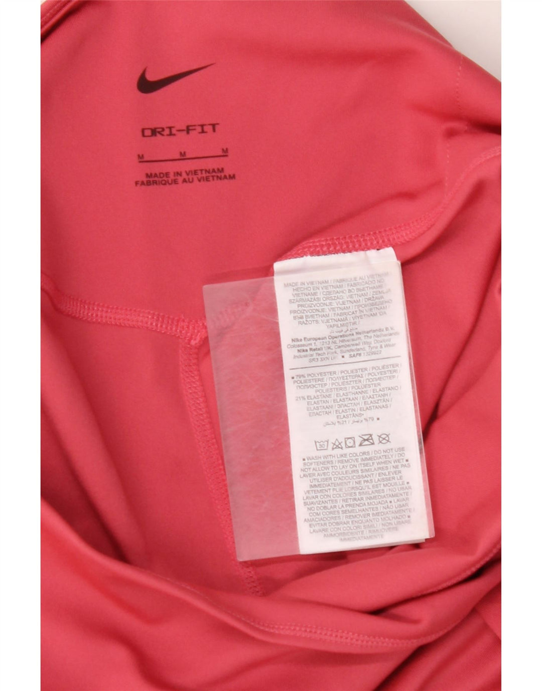 NIKE Dame Dri Fit Sportshorts UK 12 Medium Pink Polyester