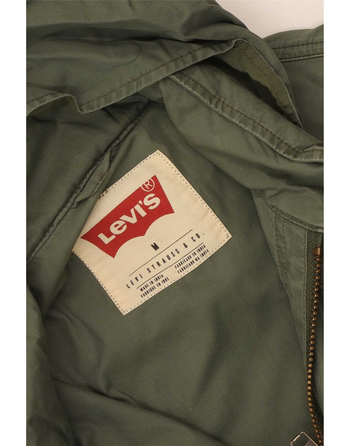 Levi's Herre Hooded Utility Jacket UK 38 Medium Green