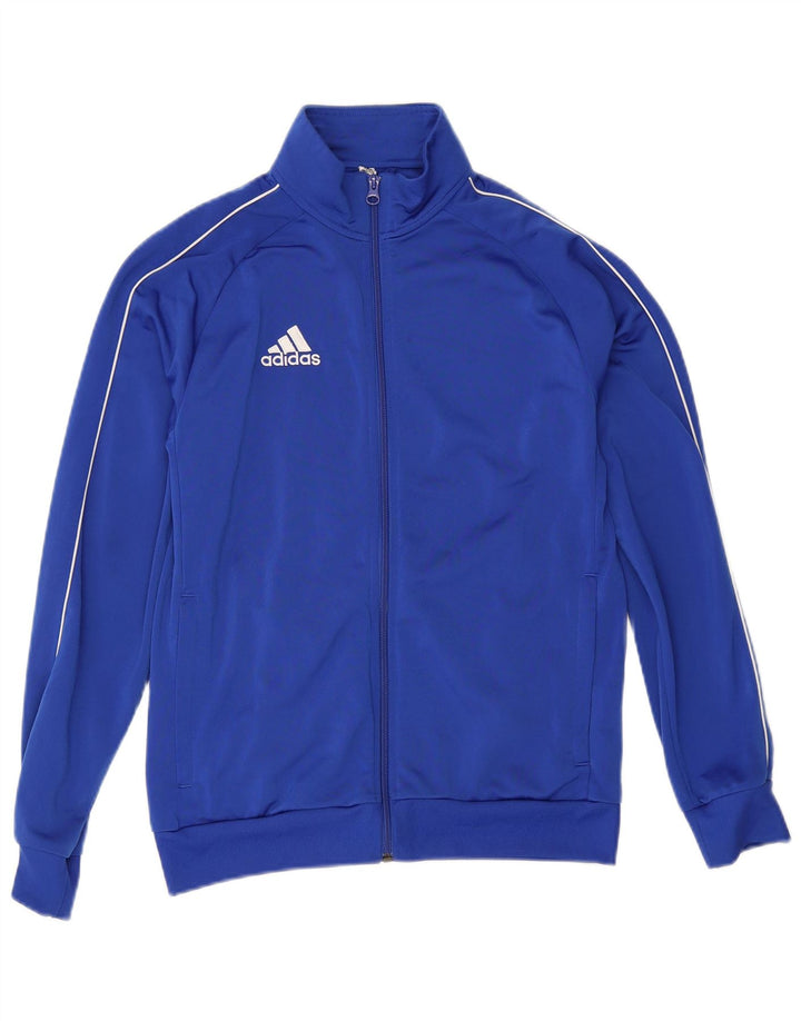 Adidas Drenge Træningsdragt Topjakke 13-14 År Blå Polyester