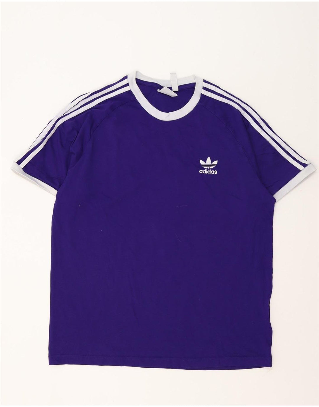 Adidas Herre T-Shirt Top XL Lilla Bomuld