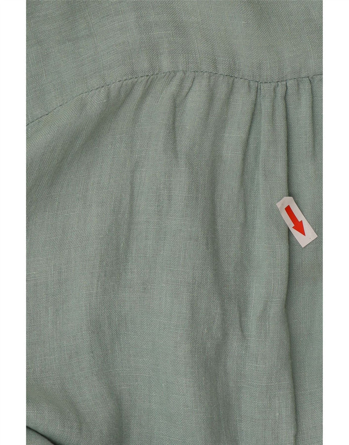 Zara Dame 3/4 ærme Skift Kjole UK 14 Medium Grøn