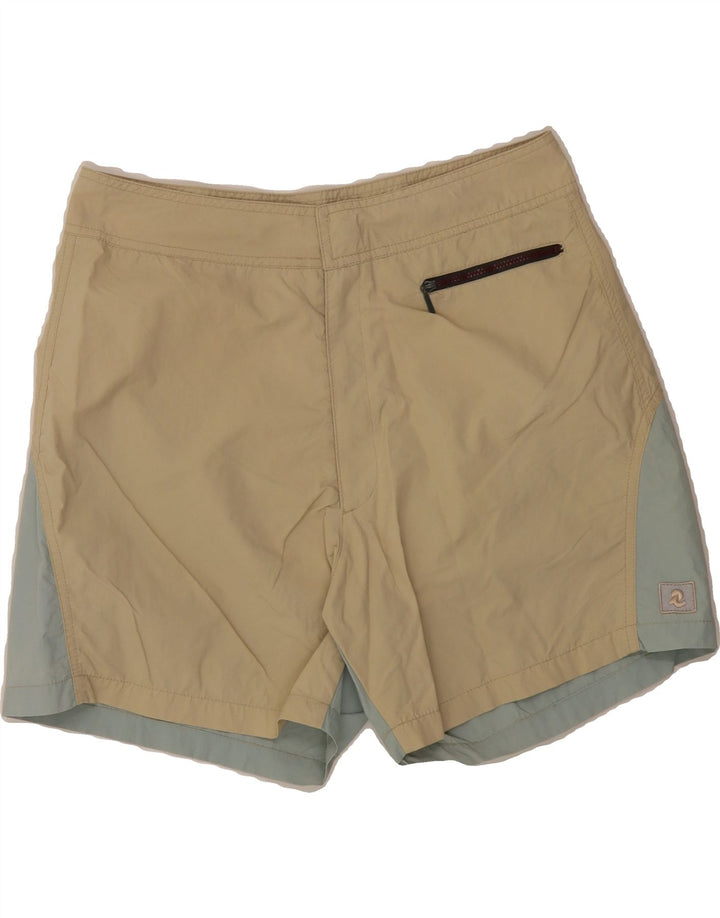INVICTA Mens Casual Shorts UK 38 Medium W30 Beige Colourblock Polyamide Vintage Invicta and Second-Hand Invicta from Messina Hembry 