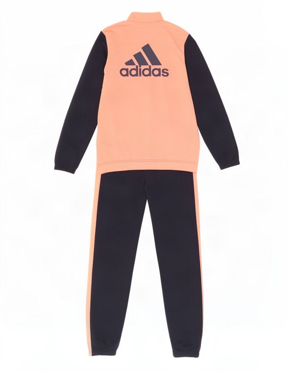 Adidas Girls Graphic Full Tracksuit 14-15 år Navy Blue Colourblock