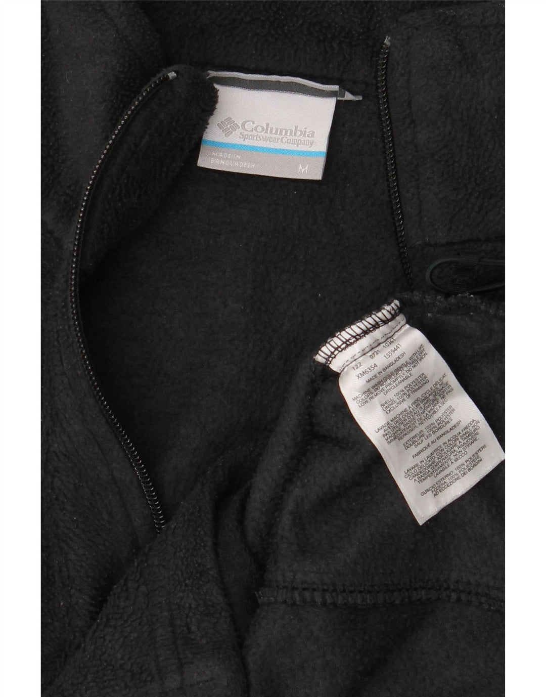 Columbia Herre Fleecejakke UK 38 Medium Sort Polyester