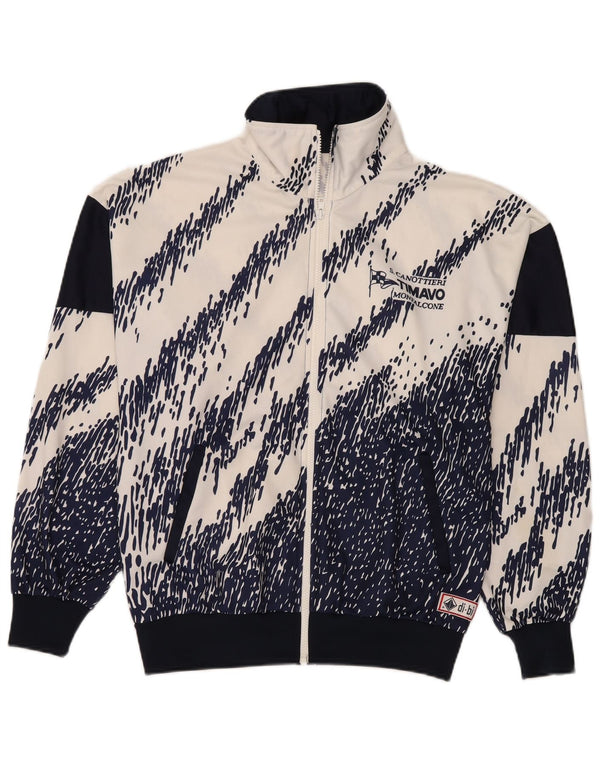 Vintage træningsdragt til mænd Topjakke Medium Navy Blue Colourblock