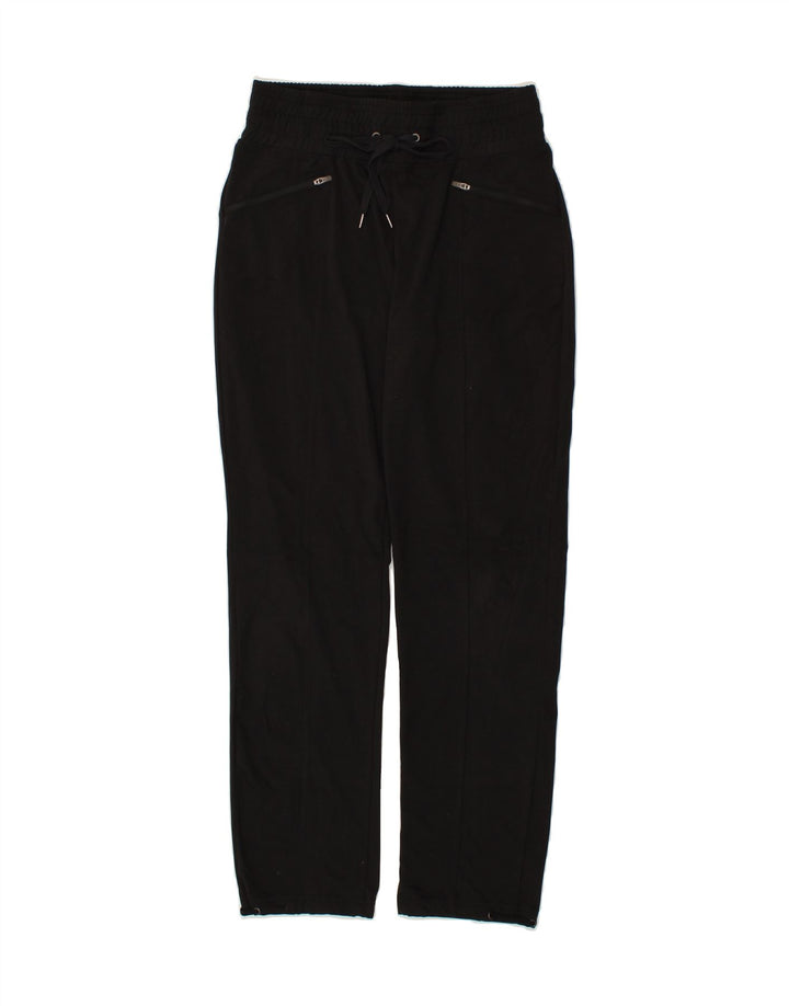 EDDIE BAUER Womens Tracksuit Trousers UK 10 Small Black Polyester Vintage Eddie Bauer and Second-Hand Eddie Bauer from Messina Hembry 