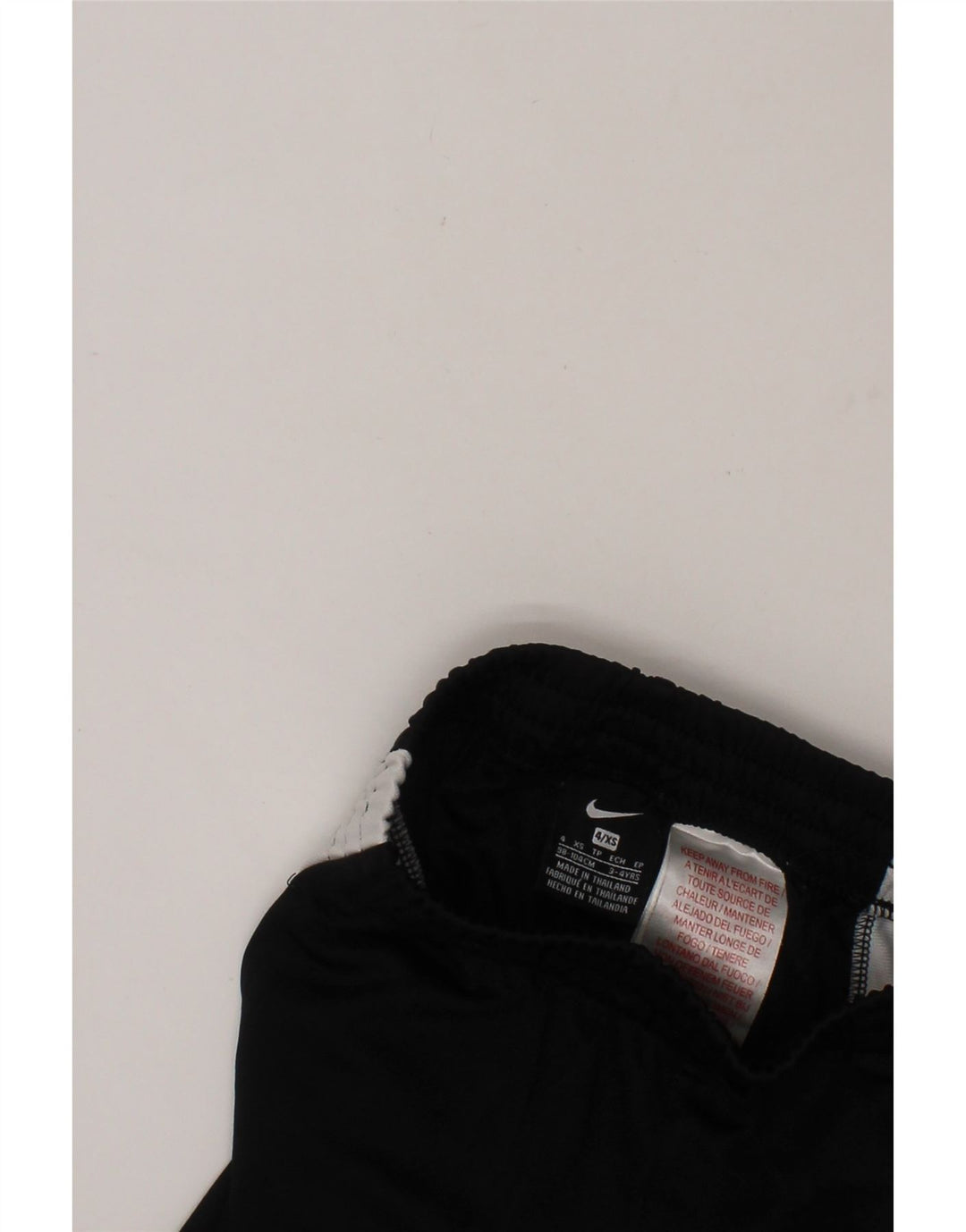 NIKE Boys Tracksuit Trousers 3-4 Years XS Black Colourblock Polyester Vintage Nike and Second-Hand Nike from Messina Hembry 