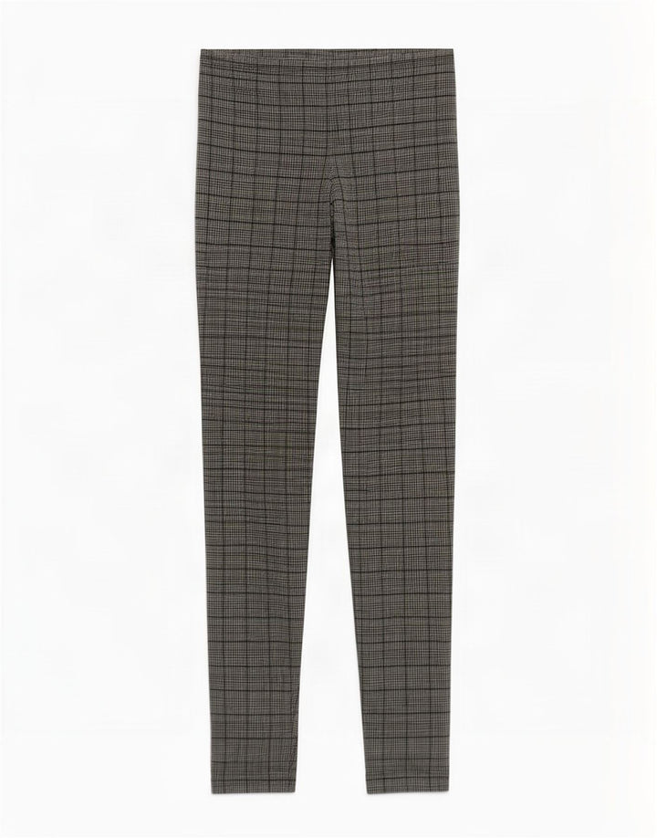 Zara Womens Leggings UK 14 Medium Black Houndstooth