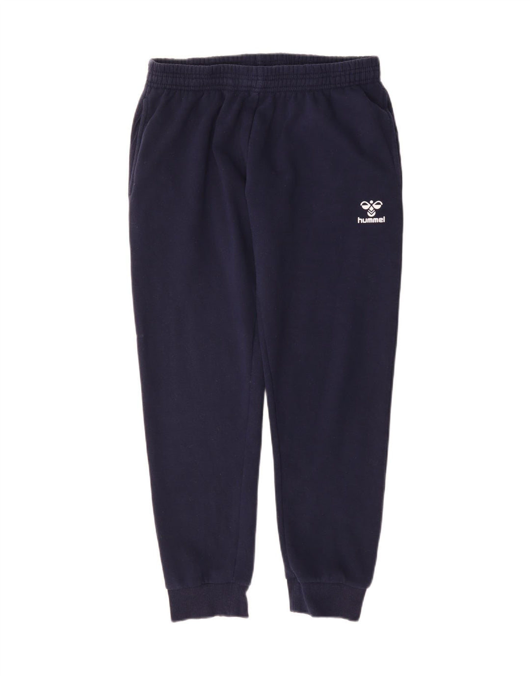 HUMMEL Mens Tracksuit Trousers Joggers Small  Navy Blue Cotton Vintage Hummel and Second-Hand Hummel from Messina Hembry 