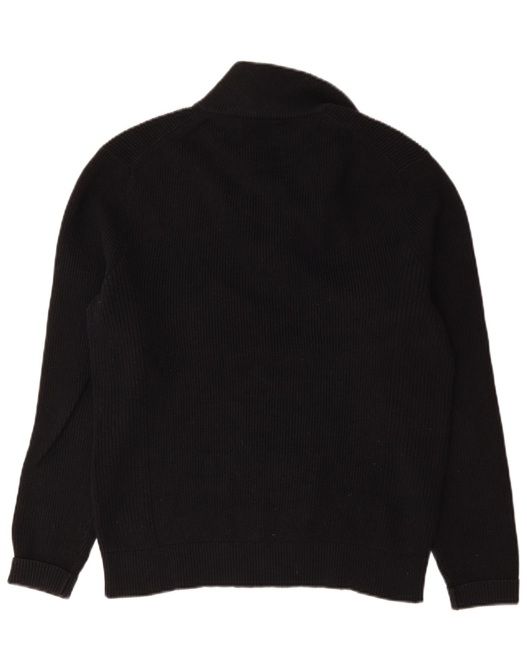 Marks & Spencer Herre sweater med lynlåshals mellem marineblå bomuld