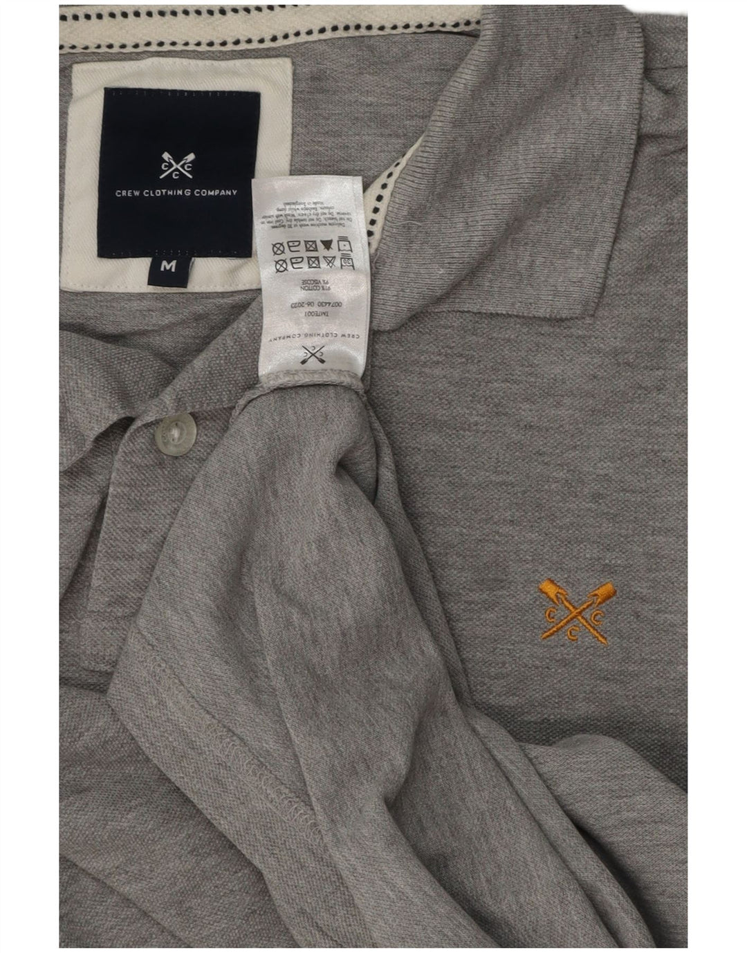 Besætningstøj Herre poloshirt Medium grå bomuld