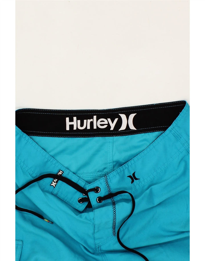 HURLEY Mens Swimming Shorts Small Blue Vintage Hurley and Second-Hand Hurley from Messina Hembry 