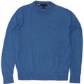 Tommy Hilfiger Herre Crew Neck Jumper Sweater Stor Blå Bomuld