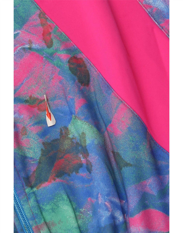 Vintage fuld træningsdragt til kvinder UK 16 Large Pink Colourblock