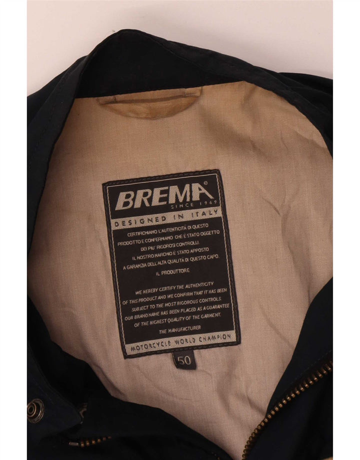 Brema Herre Graphic Bomber Jacket IT 50 Large Navy Blue