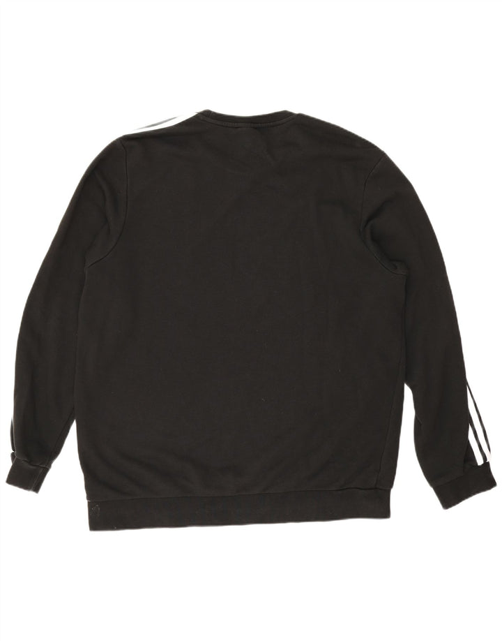 Adidas Herre Sweatshirt Jumper XL Sort Bomuld