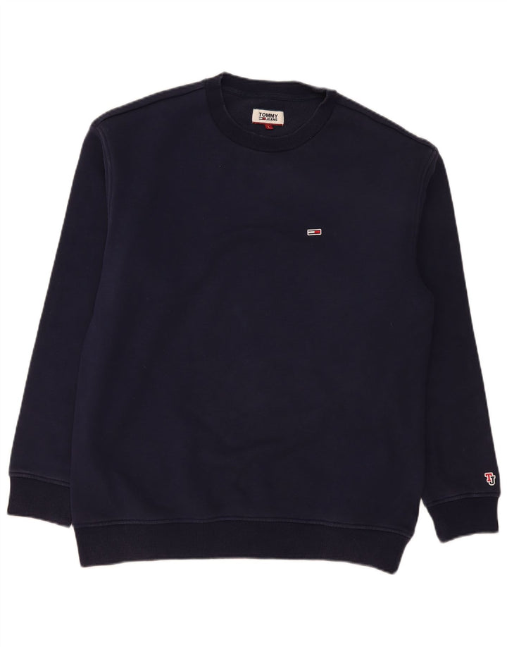 Tommy Hilfiger Herre Sweatshirt Jumper Stor Marineblå Bomuld