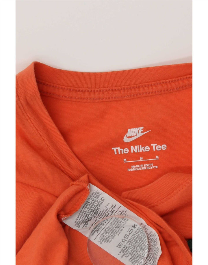 Nike grafisk t-shirt til mænd, medium orange bomuld