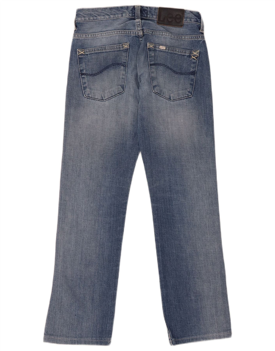 Lee Dame Knox Straight Jeans W28 L28 Blå Bomuld