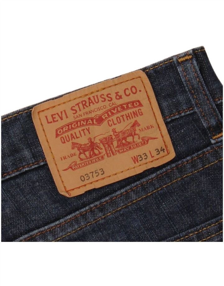 Levi's Slim Jeans til mænd W33 L30 Marineblå