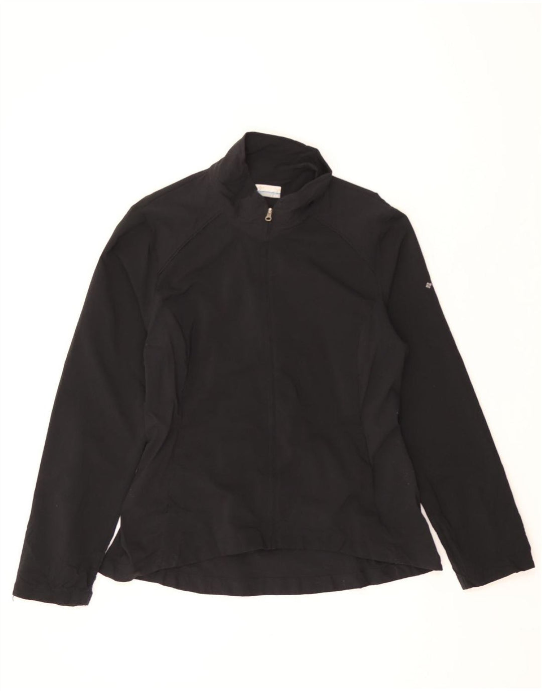 COLUMBIA Womens Tracksuit Top Jacket UK 16 Large Black Polyester Vintage Columbia and Second-Hand Columbia from Messina Hembry 