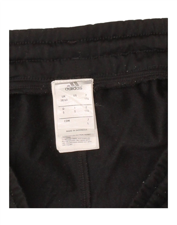 ADIDAS Mens Graphic Tracksuit Trousers UK 38/40 Medium  Black Polyester Vintage Adidas and Second-Hand Adidas from Messina Hembry 