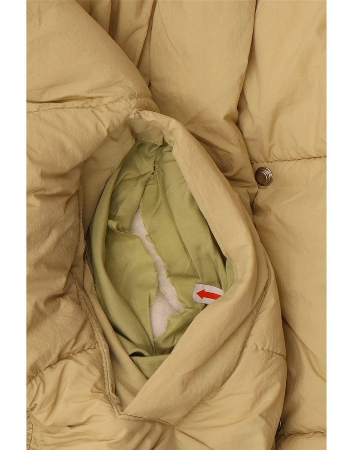 ZARA Oversized polstret jakke til kvinder UK 14 Medium Beige Polyester