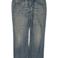 Levi's Dame 570 Distressed Straight Jeans W32 L28 Blå Bomuld