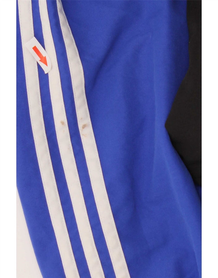 Adidas Herre grafisk træningsdragt Topjakke UK 38/40 Medium Blue Colourblock