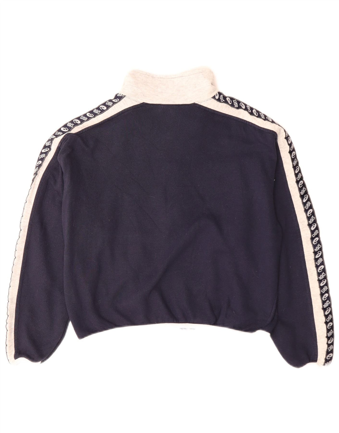 Asics Grafisk træningsdragt topjakke til kvinder UK 10 Small Navy Blue Colourblock