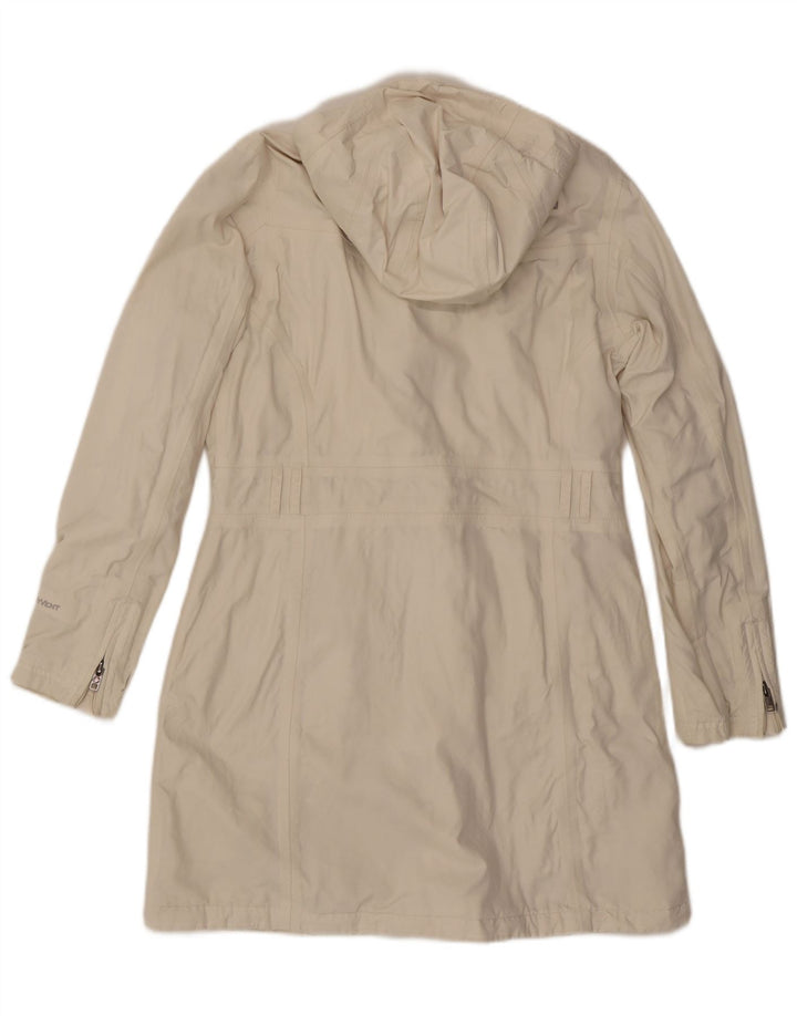THE NORTH FACE Overfrakke med hætte til kvinder UK 14 Stor hvid nylon
