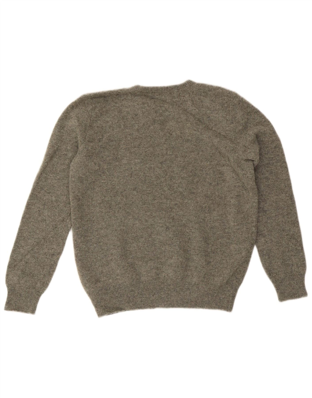 Polo Ralph Lauren Dame V-hals sweater UK 10 Small Khaki Wool