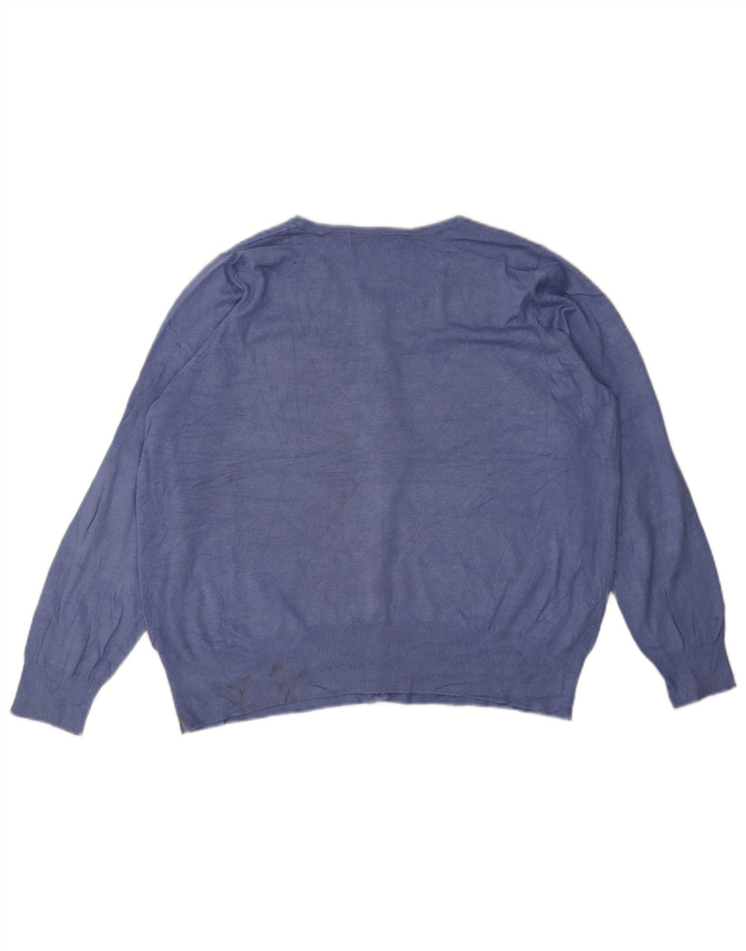 Marks & Spencer Dame Cardigan Sweater UK 20 2XL Blå Viscose