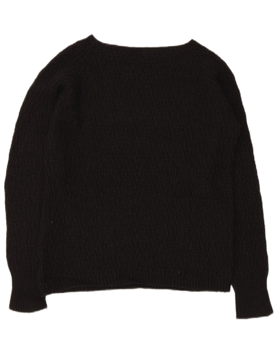 Gas Dame Boat Neck Jumper Sweater UK 8 Small Black