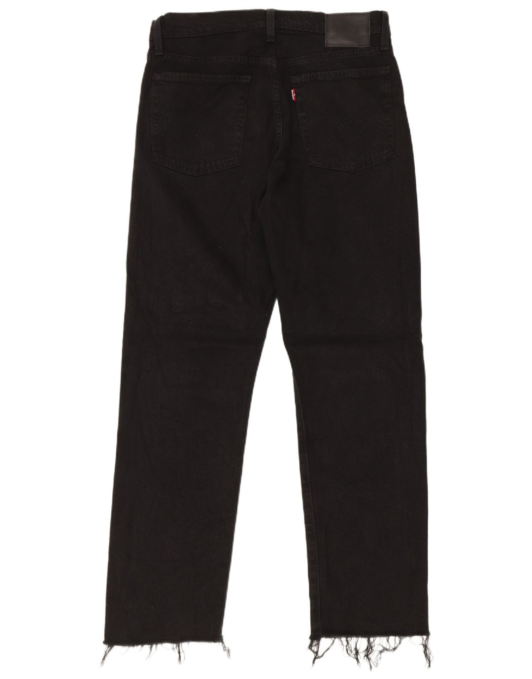 Levi's Dame Wedgie Straight Jeans W27 L28 Sort Bomuld