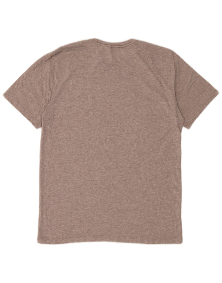 Reiss Herre T-Shirt Top Medium Brun Flecked