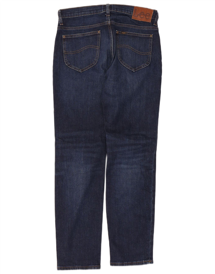 LEE Herre Rider Slim Jeans W30 L30 Marineblå Bomuld