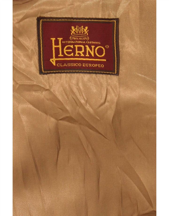Herno Herre Overfrakke IT 52 XL Beige Uld