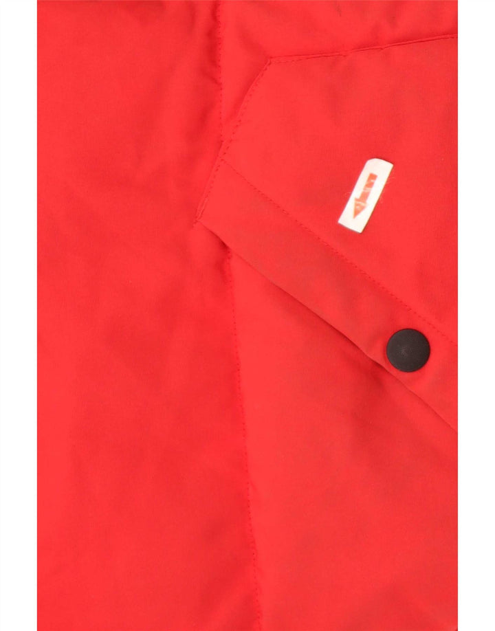 Marks & Spencer Herre hættepolstret jakke UK 38 Medium Red Colourblock