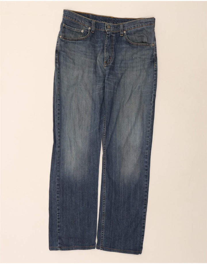 Levi's Herre 752 Straight Jeans W33 L31 Blå Bomuld