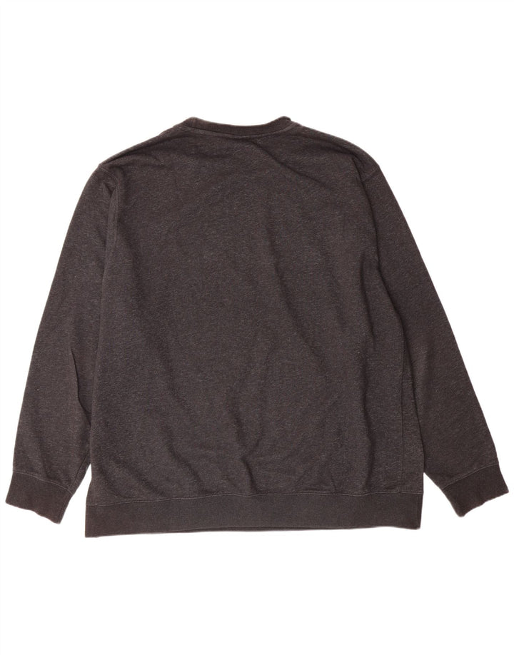 NIKE Sweatshirt til mænd 2XL Grå Bomuld